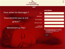 Tablet Screenshot of echangedemassage.fr